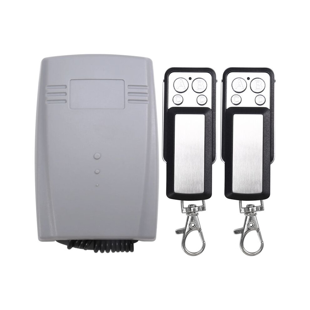 Garage Door Receiver 2Ch 433Mhz Remote Controller For Door Gate Fixed Learning Rolling Code Universal 6032169441091