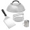 BBQ Tool Set Burger Crusher Set, Burger Press Pot Lock BBQ Spatel Flavor Flavor 1