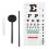 Eye Chart, Eye Chart No Fading for School Home Physical Examination Center Visual Acuity Measuring Educational 1