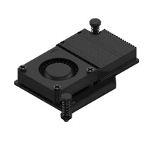 Pour Raspberry Pi 5 Argon 30 mm Refroidisseur Actif Ventilateur PWM, Radiateur à Ailettes en Aluminium de Refroidissement Passif, Dissipation