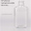 80 PCS 2 Oz 60 Ml Clear Refillable Flip Top PET Plastic Travel Bottle Container 5