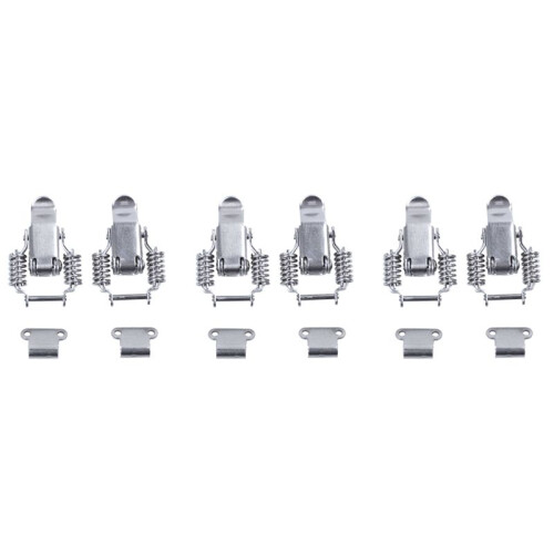 6X Toolbox Draw Compression Spring Toggle  Catch Clamp Silver