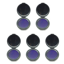 5X Tampone per Inchiostro per Impronte Digitali, Senza Lavaggio, Ad Asciugatura Rapida, Portatile, Ad Asciugatura Rapida - Blu