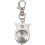 4X Owl Pocket Watch with Key Chain 40 X 25 mm Silver 6