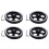 4pcs 300Mmx6Mm Industrial Aluminum Rubber Measuring Encoder Meter Wheel for Industrial Encoder 1