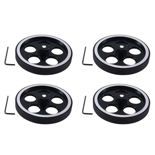 4st 300Mmx6Mm Industrieel Aluminium Rubber Meten Encoder Meterwiel voor Industriële Encoder