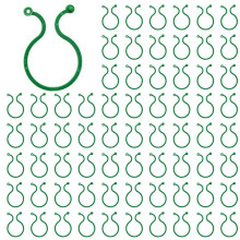 100 Stück Pflanzendrehklammern, Gartenpflanzen-Stützklammern, Gemüse, Tomatenranken, Blumenklammern, Pflanzenschlösser für Pflanzen, 4 cm