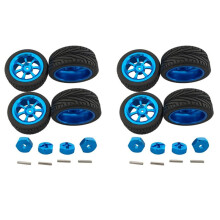 8x Les Pneus de Roues Télécommandés avec L'écrou Hexagonal pour 1/18 A959-B A979-B A959 A969 A949 A979 K929 Les Pièces de Voiture