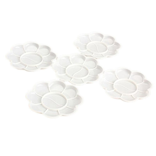 15Pcs Plastic Nail Art Paint Color Mixing Palette Plate Disk Essential Tool 1