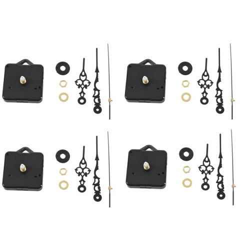 4X Mouvement Des Machines Quartz Heures Secondes Compte À Rebours Noir