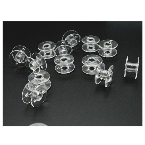 50Pcs Sewing Machine Bobbin, Universal Sewing Bobbins Plastic Sewing Machine Bobbin with Storage Box 2