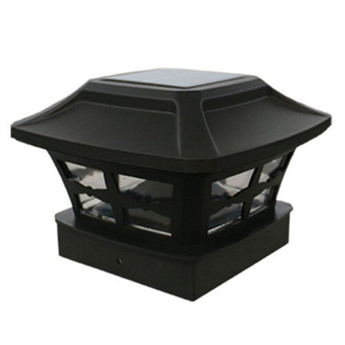 2X Luzes de Poste Solar para Postes Ao Ar Livre Luzes Solares de LED para Cerca Postes para Postes de Madeira de 4X4 Polegadas Branco Quente 1
