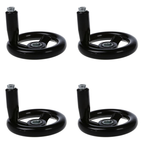 4 Pcs 3.9 Inch Diameter Hand Wheel W Revolving Handle for Milling Machine