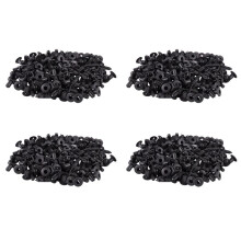 400Pcs Car Molding Door  5mm Hole Plastic Rivets Fixing Black.