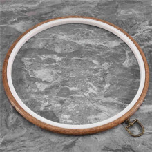 6 Pieces 10 Inch 26cm Embroidery Ring Stitch No Slip Hoops Set Imitated Wood Display Frame Circle Embroidery Kits