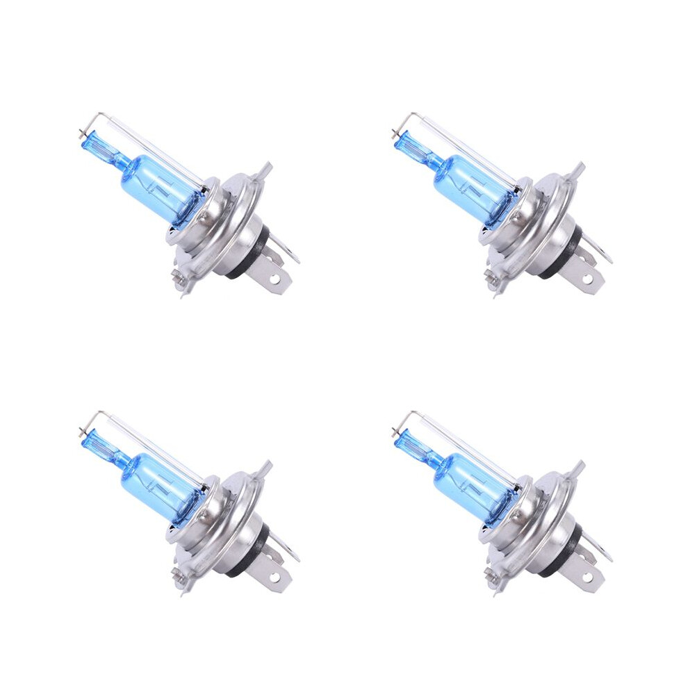 4X H4 35W Xenon Hid Head Halogen Bulb Lamp Hi/Lo Super 6000K Light/White 6133869992989