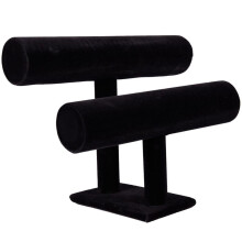 3X 2-Tier Armreif Display Halter T-Bar Stand Schwarz