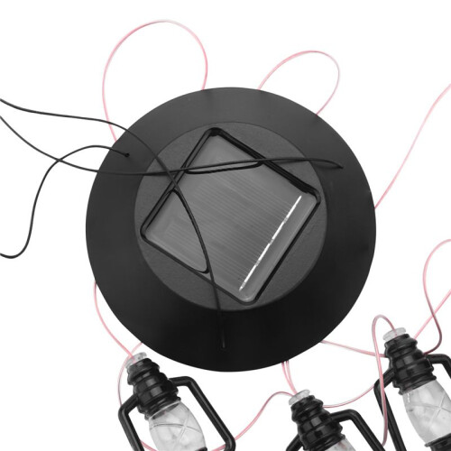 3X Changing Solar Powered Lanterns Wind Chime Wind Mobile LED Light, Gzero Spiral Spinner Windchime Portable Chime