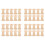 40Pcs Wooden Empty Thread Spools Natural Color 29mm X23mm 1