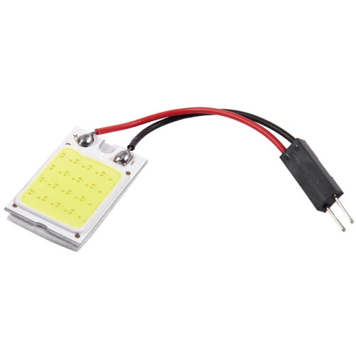 4X Auto Super Bright White 18 COB LED Light Bulb Panel + T10 Festoon Adapters 1