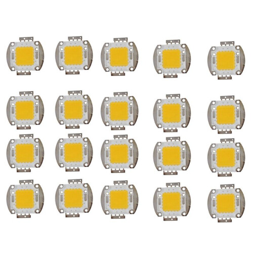 20X 100W LED Lamp High Power Chip DIY Lamp Light Lighting Warm White