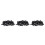 5mm x 5mm Hole Dia Black Plastic Rivets Fastener Push Clips 144 Pcs 1
