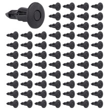600Pcs Car Molding Door  5mm Hole Plastic Rivets Fixing Black.
