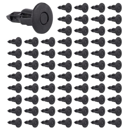 600Pcs Car Molding Door  5mm Hole Plastic Rivets Fixing Black.