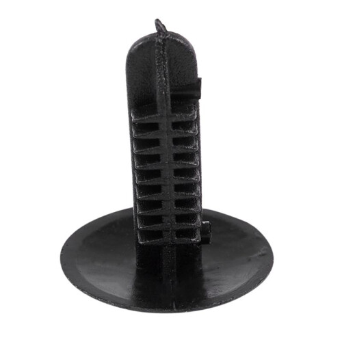 5mm x 5mm Hole Dia Black Plastic Rivets Fastener Push Clips 240 Pcs 2