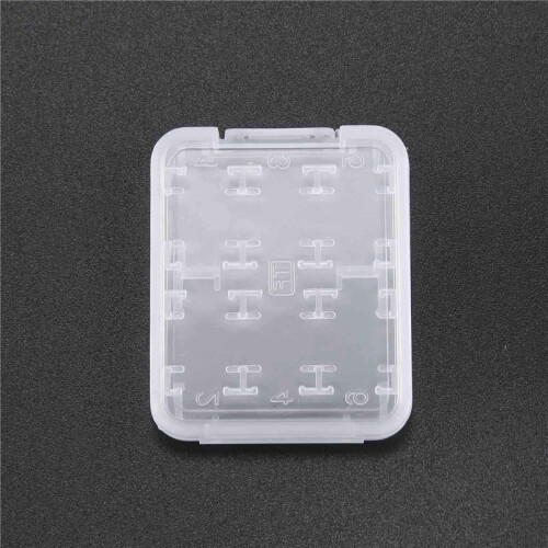 4X Eight in One Plastic Micro- SDHC TF MS Memory Card Storage Case Box Protector Holder 1