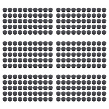 Plastic Round Cap Chair Table Legs Ribbed Tube Insert 22mm Dia 300 Pcs