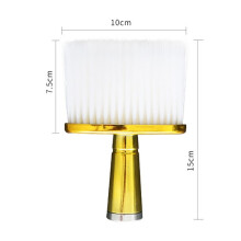 2X Barber NeCk Duster Cleaning Face Hair Brush for Hair Cutting SweePing Brushes Cleaner Barber AccESSories Tool Gold