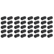 40 Stück Bewegliche 7 mm Innendurchmesser Schwarz Ferritkern Ring Kabelklemme