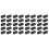 40 Pcs Movable 7mm Inner Diameter Black Ferrite Core Ring Cable Clip 1