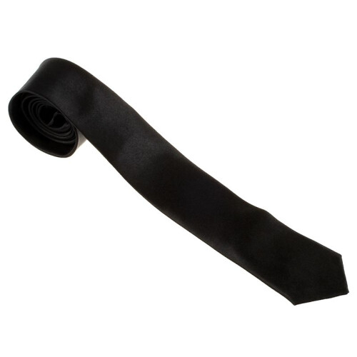 4X Unisex-Krawatte Polyester,Schwarz,2 Zoll 1