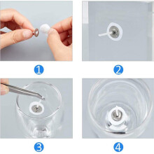 2000 PçS/Lote Pavios de Vela de 1 Polegada de Baixa FumaçA com Abas de Metal Pavios de Luz de Chá para FabricaçãO de Velas