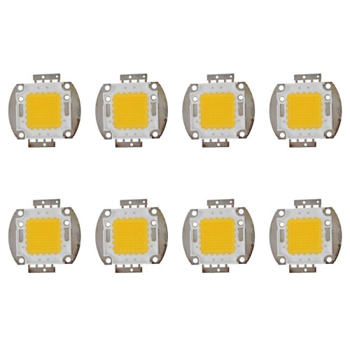 8X 100W LED Lamp High Power Chip DIY Lamp Light Lighting Warm White