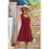 Loose Tank Dress Wine Red L 5