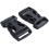 12Pcs Plastic Side Quick Release Buckles Clip for 25mm Webbing Band Black 6