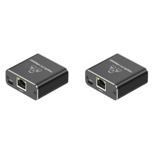 2X Répartiteur Gigabit Ethernet 1 Entrée 2 Sorties, 1000 Mbps - Répartiteur de Câble LAN/Internet - Répartiteur Cat5/6/7, Extension Réseau RJ45
