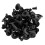6mm Hole Dia Black Plastic Rivets Fastener  Bumper Push 90pcs 2