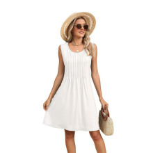 Loose Tank Dress White XL