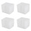 100x60x20mm 40pcs Magic Sponge Eraser Melamine Cleaner-White 1