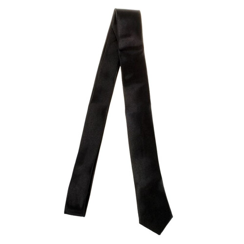 5X Unisex-Krawatte Polyester,Schwarz,2 Zoll 2