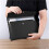 8X PU Leather A4 File Folder Document Holder Waterproof Portfolio Envelope Folder Case with Snap Closure(Black) 3