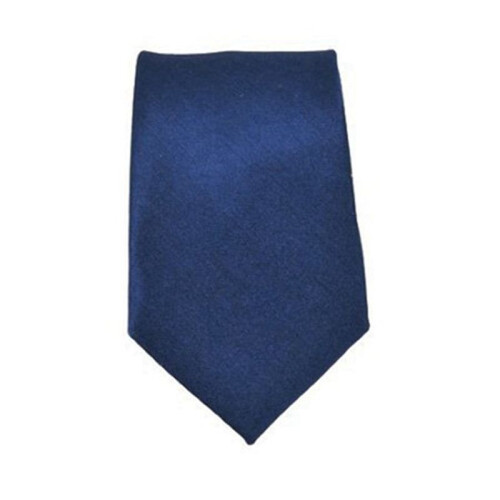 3X Polyester Narrow Neck Tie Skinny Solid Dark  Thin Necktie for Men (2 Inch Max Width) 1