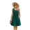 Loose Tank Dress Dark Green M 1