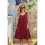 Loose Tank Dress Wine Red M 3