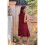Loose Tank Dress Wine Red M 2