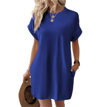 Womens Summer Dresses Fashion 2025 Short Sleeve Dress XL